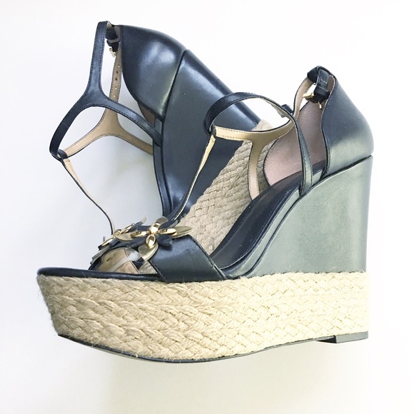 Michael Kors Shoes - Michael Kors Sandals Black Espadrille Sz 8 M